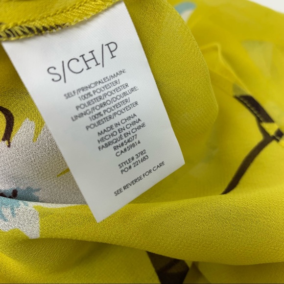 Cabi Yellow Floral Dazzle Blouse - Picture 10 of 12